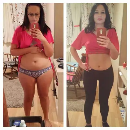 Client transformation 10, before and after