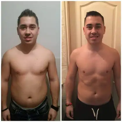 Client transformation 2, before and after