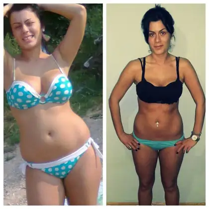 Client transformation 3, before and after