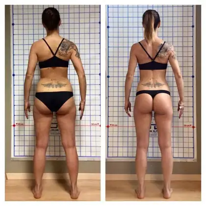 Client transformation 5, before and after