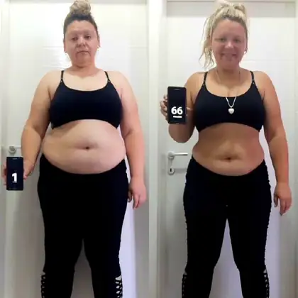 Client transformation 6, before and after