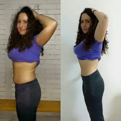 Client transformation 8, before and after